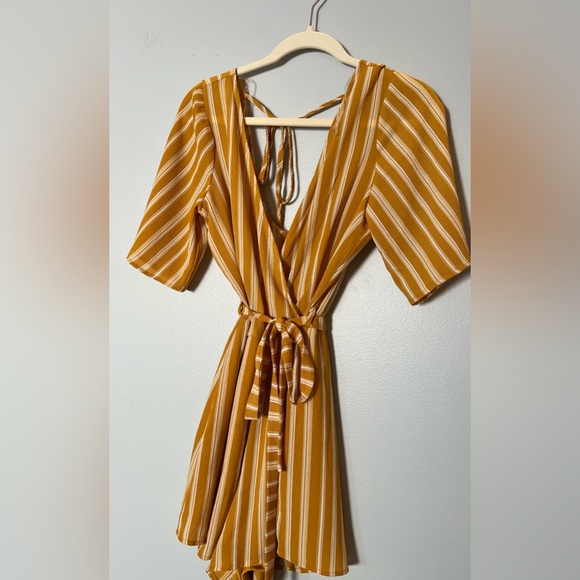 Yellow Striped Romper - Altar’d State - Picture 2 of 10